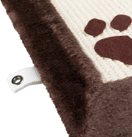 Trixie plüss szélű kaparószőnyeg rúdra rögzített szőrmelabdával