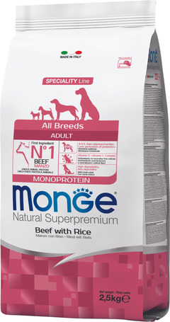 Monge Speciality Line Dog Adult Monoprotein Beef with Rice & Potatoes