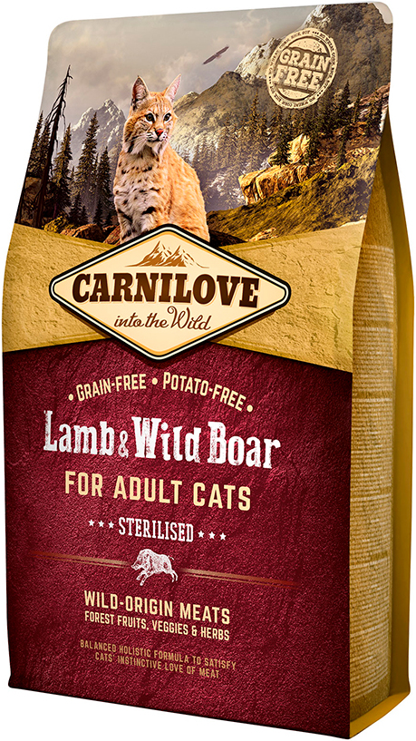 Carnilove Lamb & Wild Boar for Sterilised Cats