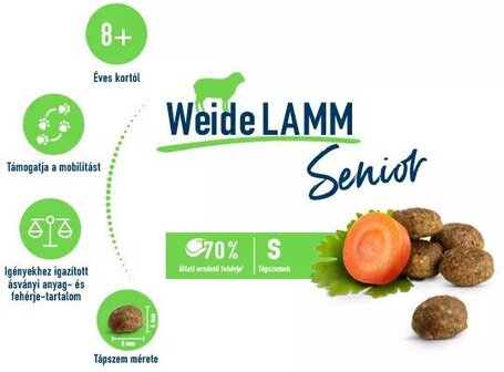 Happy Cat Senior Weide-Lamm l Macskaeledel idősödő macskáknak bárányhússal