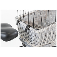 Trixie szürke fonott szállítókosár kerékpárra #11