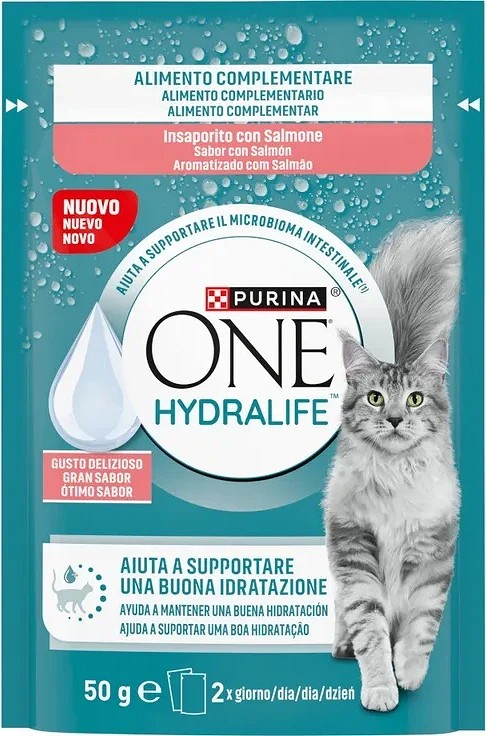 Purina ONE Hydralife Salmon snack lichid pentru pisici - zoom