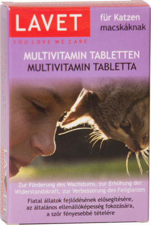 Lavet multivitamin tabletta macskáknak