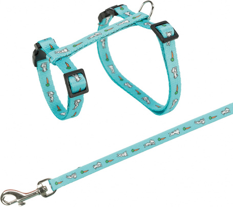 Trixie nyuszi mintás hám és póráz nyulaknak