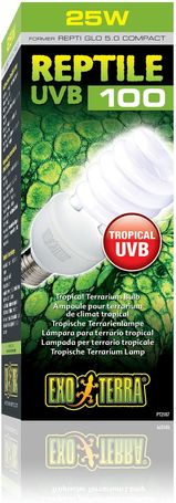 Exo Terra Reptile UVB 100 Compact Bulb – Trópusi terráriumi izzó
