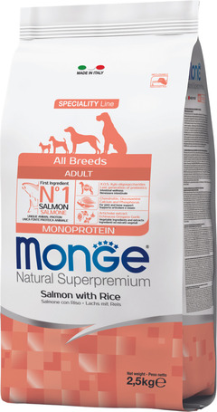 Monge Speciality Line Dog Adult Monoprotein Salmon with Rice