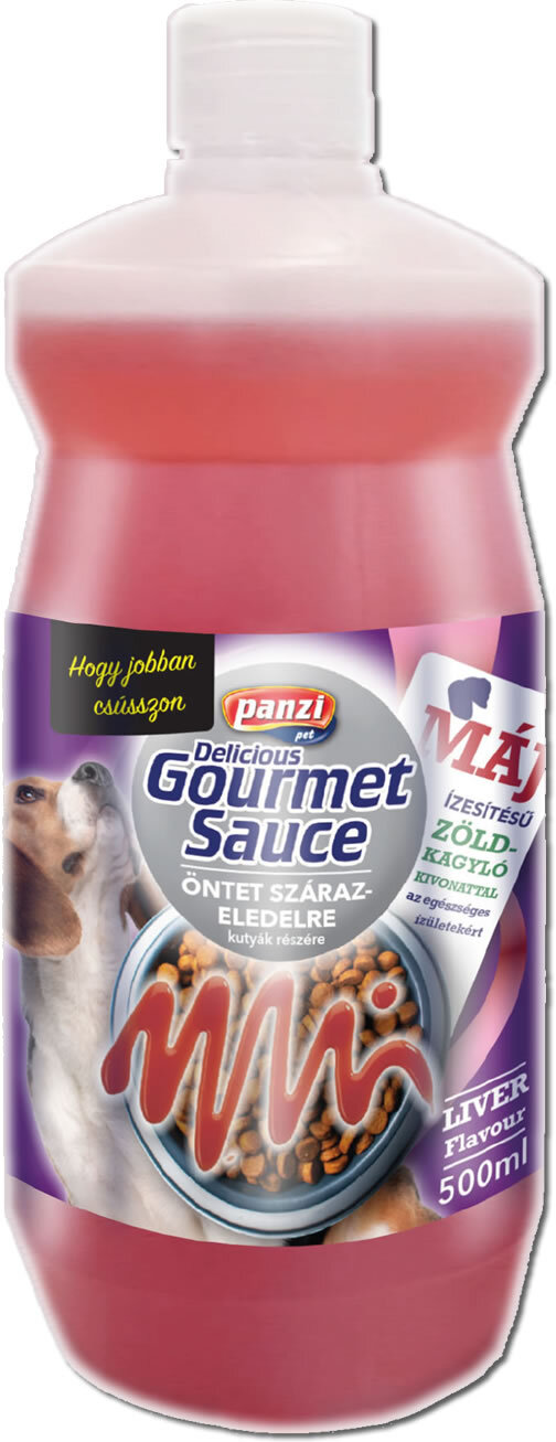 Panzi Gourmet Liver sos pentru hrana pentru câini - Îmbogățit cu extract de midie verde
