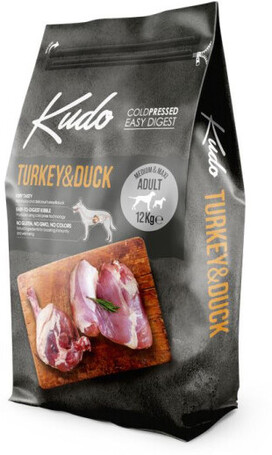 Kudo Adult Medium & Maxi Turkey & Duck Low Grain