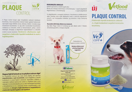 VetFood Plaque Control por rossz lehelet, fogkő vagy plakk képződés ellen kutyáknak és macskáknak