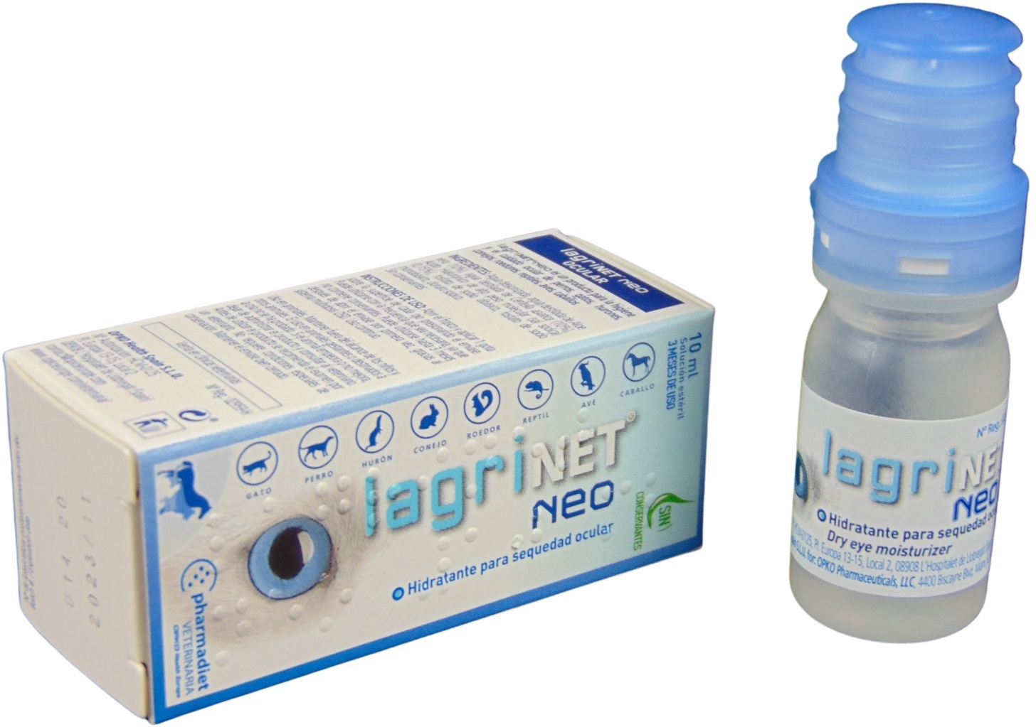 Lagrinet Neo - Picături oftalmice pentru câini, pisici și animale mici (10 ml)