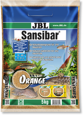 JBL Sansibar Orange természetes akvárium talaj (narancssárga)