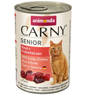 Animonda Cat Carny Senior conservă cu vită și inimă de curcan