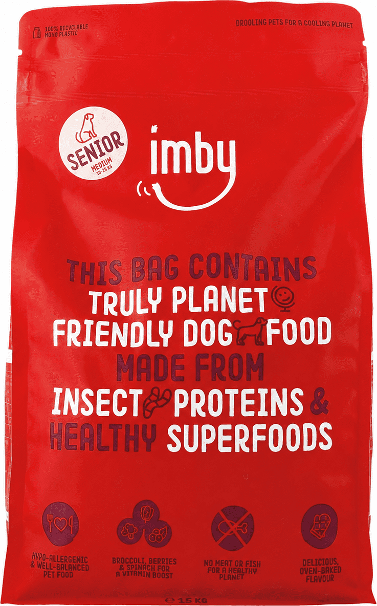 Imby hrana senior cu proteina din insecte pentru caini