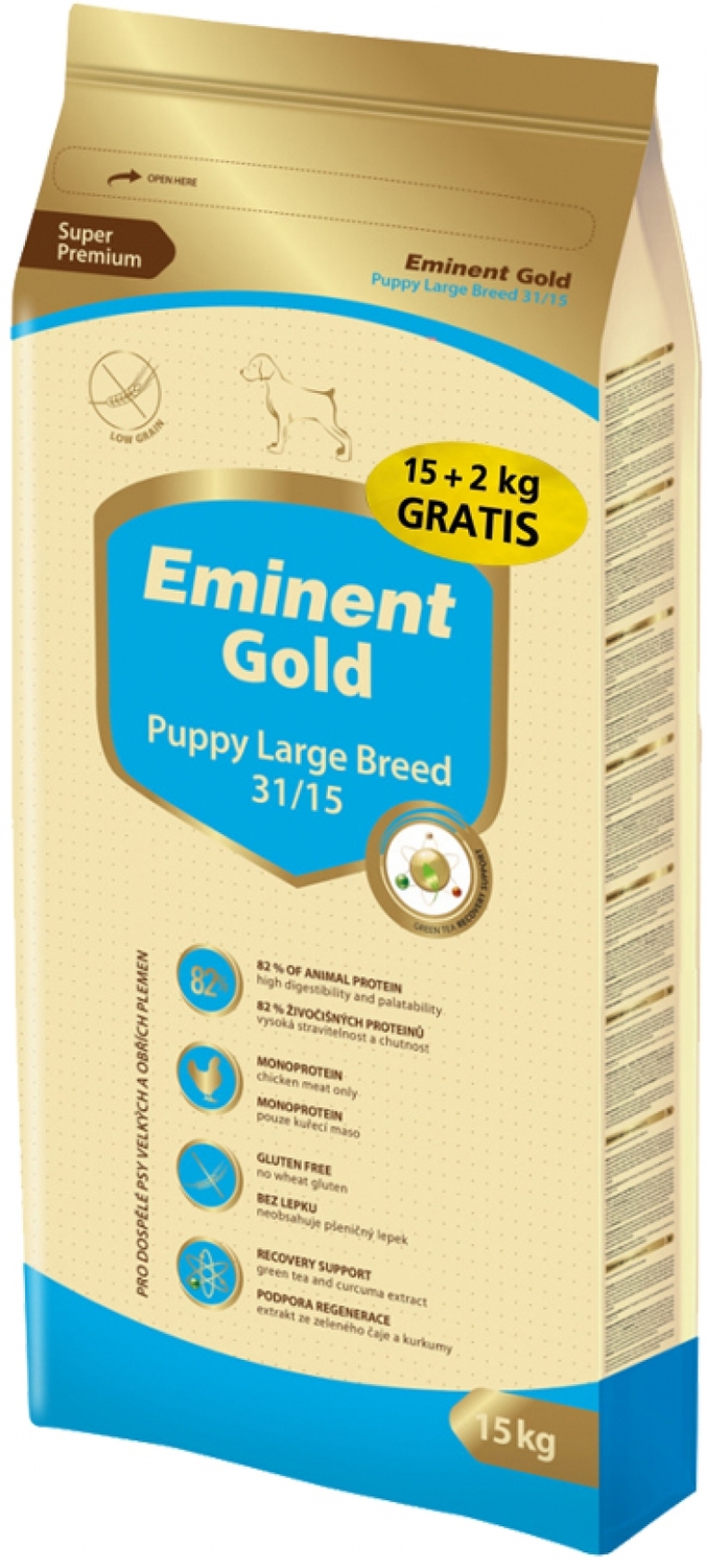 Eminent Gold Puppy Large | Hrană cu conținut ridicat de carne de pui pentru cățeluși