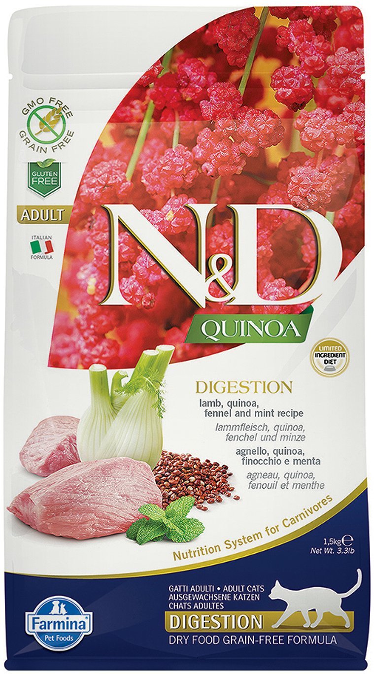 N&D Cat Grain Free Quinoa Digestion Lamb - zoom