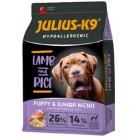 Julius-K9 Hypoallergenic Puppy & Junior Lamb & Rice | Bárányhúsos és rizses száraztáp érzékeny emésztésű kölyökkutyáknak