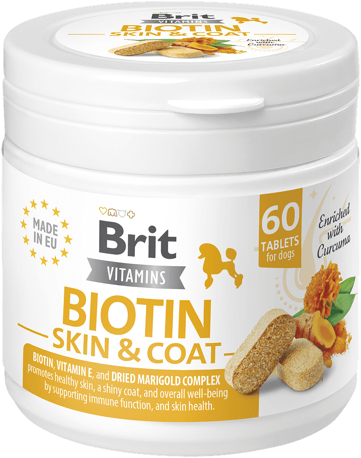 Brit Vitamins Biotin Skin & Coat pentru câini 120 g