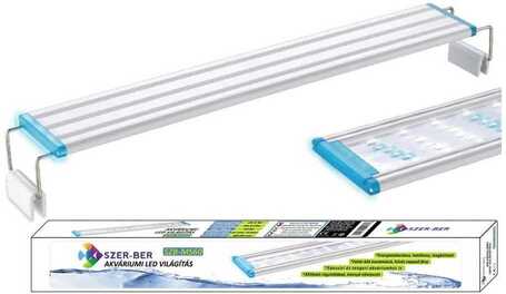 Szerber LED MS akváriumi világítás fehér és kék LED izzókkal