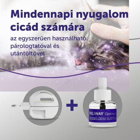Feliway Optimum nyugtató hatású párologtató macskáknak