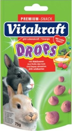 Vitakraft Drops szamócás jutalomfalatkák nyulaknak