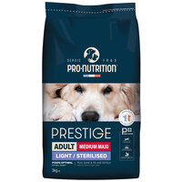 Pro-Nutrition Prestige Adult Medium & Maxi Light / Sterilised Pork - Táp ivartalanított vagy hízásra hajlamos kutyák részére Franciaországból