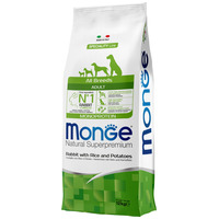 Monge Dog Adult Monoprotein Rabbit with Rice & Potatoes 12 kg