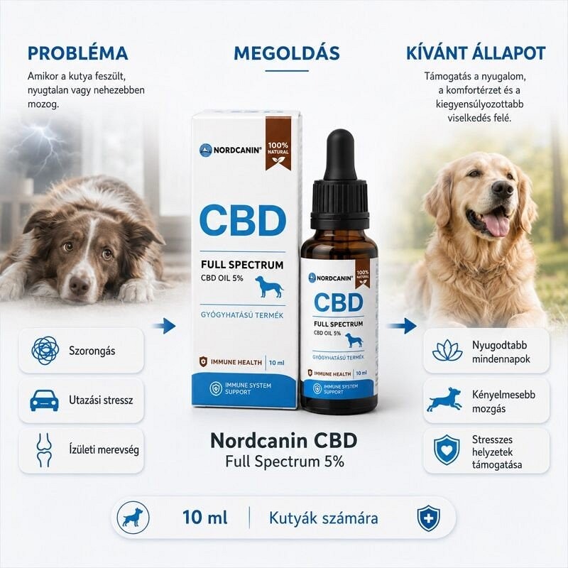 Nordcanin ulei CBD full spectrum pentru câini - zoom