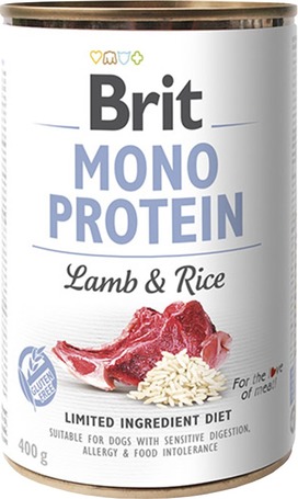Brit Mono Protein Lamb & Rice konzerves kutyatáp