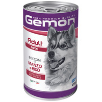 Gemon Dog Maxi Adult Chunks with Beef & Rice konzerv