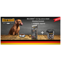 Most ajándék táptartó vödröt adunk a 12.5 kg-os Belcando Standard tápokhoz