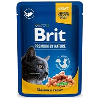 Brit Premium Cat plic cu somon și păstrăv