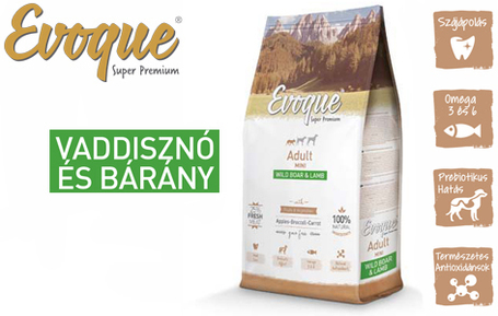 Visán Evoque Dog Adult Mini Wild Boar & Lamb with Fruits & Vegetables | Táp kistestű kutyáknak