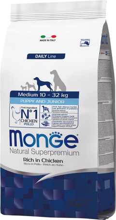 Monge Daily Line Dog Medium Puppy & Junior (29/18)