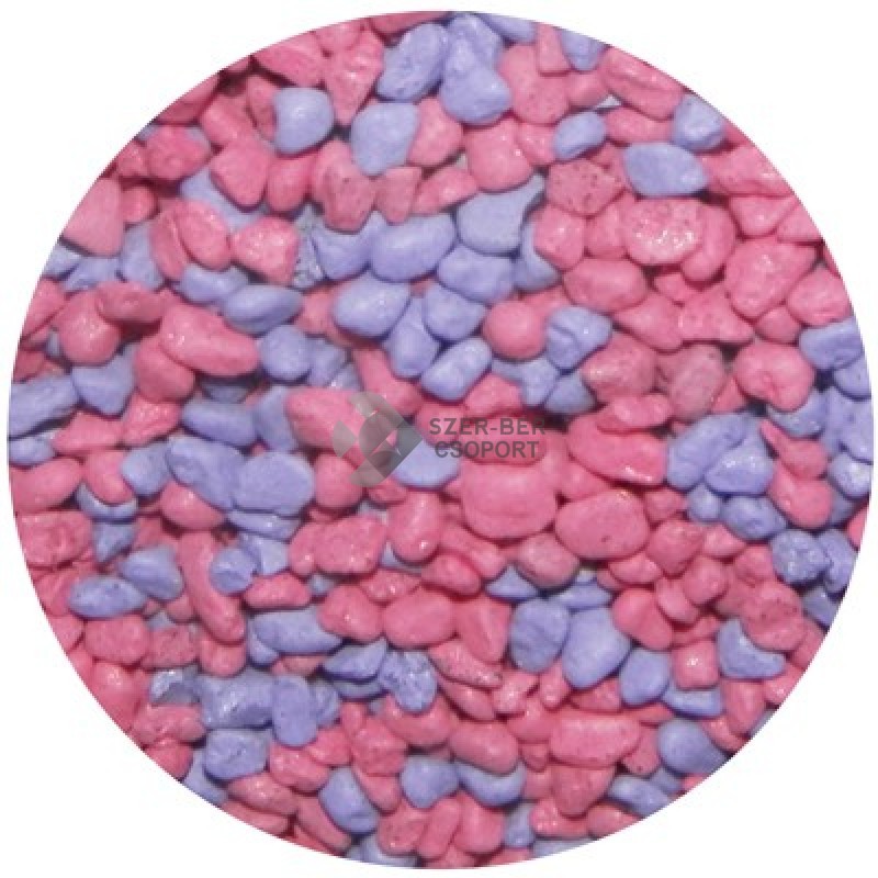 Amestec de pietricele decor acvariu (roz/albastru)