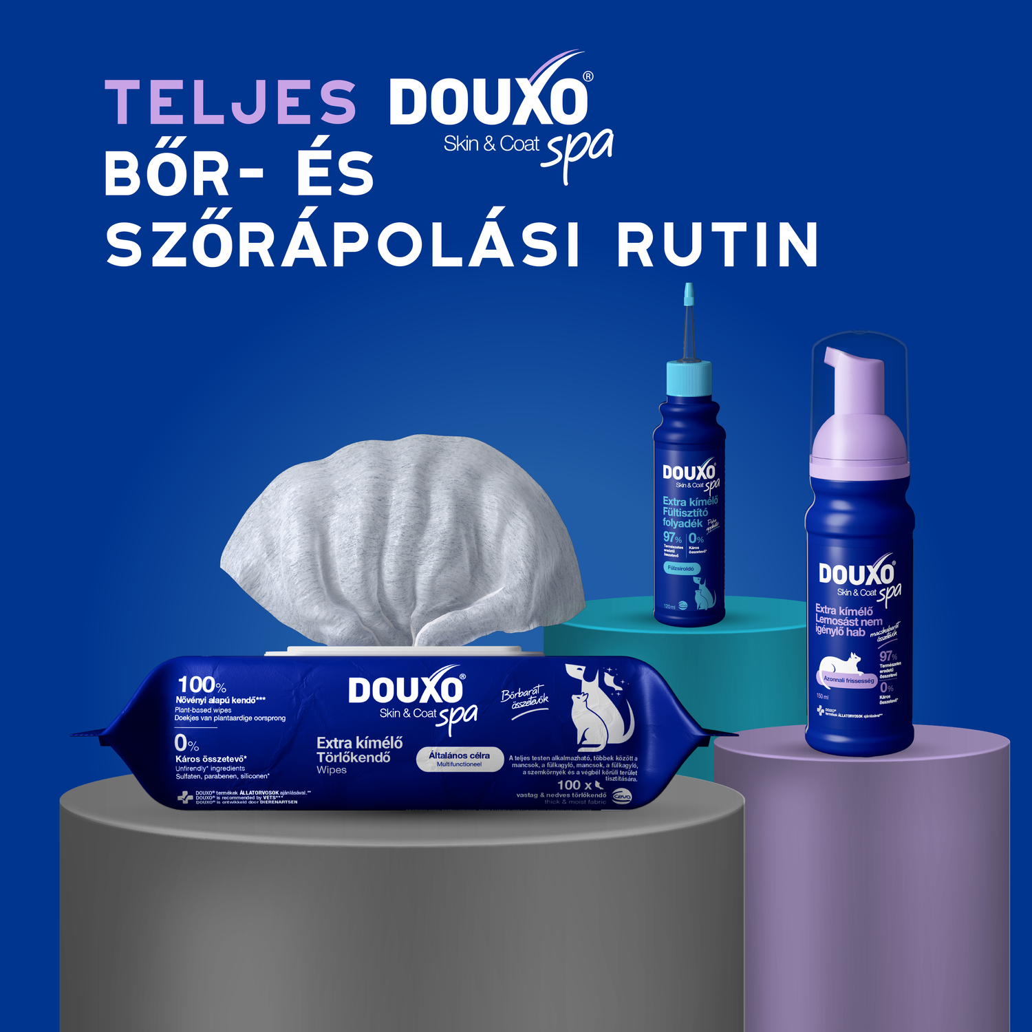 Douxo Spa spumă fără clătire pentru pisici - zoom