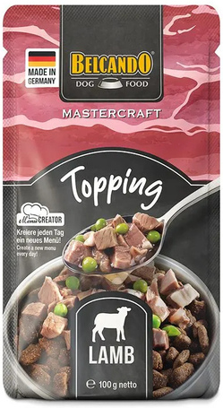 Belcando Mastercraft feltét friss bárányhússal és borsóval