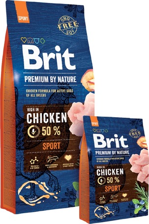 Brit Premium Sport száraztáp nagy energiaigényű kutyáknak
