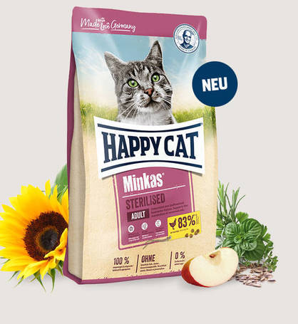 Happy Cat Minkas Sterilised | Száraztáp ivartalanított macskák igényei szerint