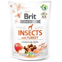Brit Crunchy Snack Insects with Turkey enriched with Apples