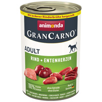 Animonda GranCarno Adult conservă cu vită și inimă de rață