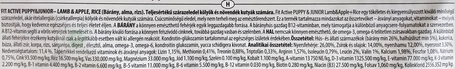 FitActive Puppy & Junior Lamb, Apple & Rice | Táp kölyök és növendék kutyáknak