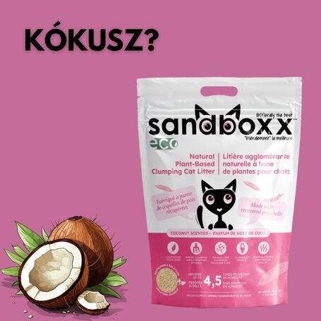 Sandboxx Eco növényi alapú, természetbarát macskaalom