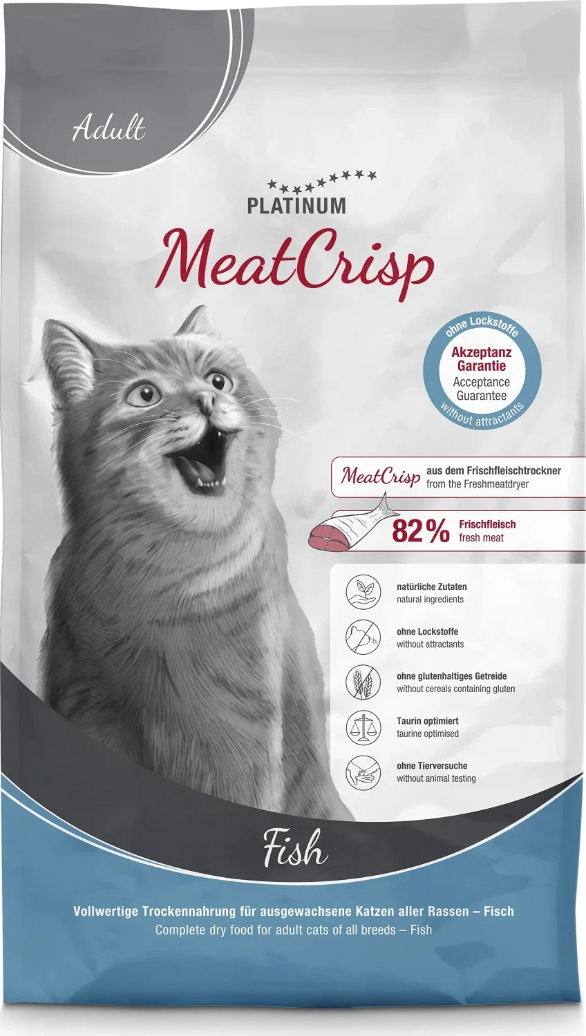Platinum MeatCrisp Adult Fish macskatáp felnőtt macskáknak