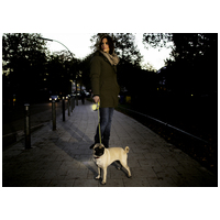 Flexi Neon fényvisszaverő automata szalagpóráz sárga-fekete színben #2