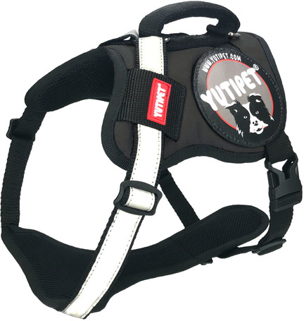 Yutipet RnD párnázott biztonsági kutyahám (Fekete)