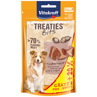 Vitakraft Treaties Bits puha jutifalatkák májjal kutyáknak (+20% extra töltősúllyal)