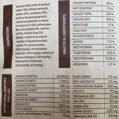 Sam's Field Grain Free Adult Venison