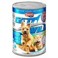 Panzi GetWild Dog Junior Beef & Apple konzerv