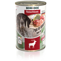 Bewi-Dog conservă bogată în carne pură de vânat