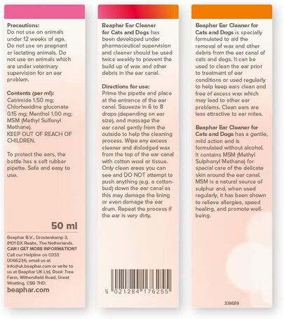 Beaphar Ear Cleaner fültisztító csepp